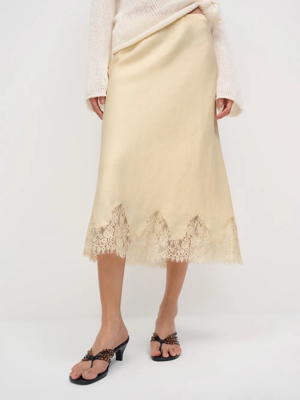 REFORMATION Carolina Linen Skirt